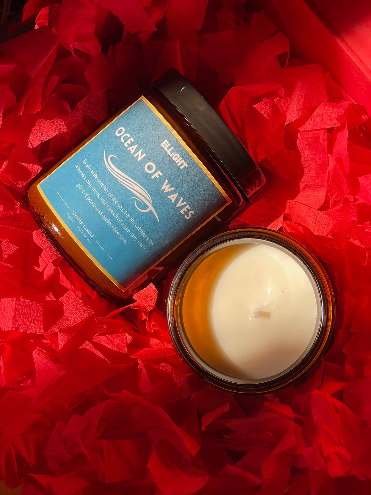 Ocean of Waves Candle